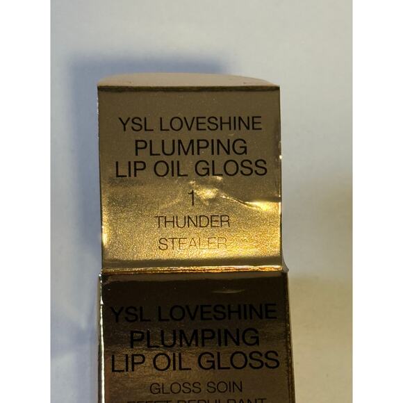 YSL Loveshine Plumping Lip Oil Gloss - #01 THUNDER STEALER - NEW in BOX - Picture 2 of 6
